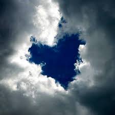 heart in clouds